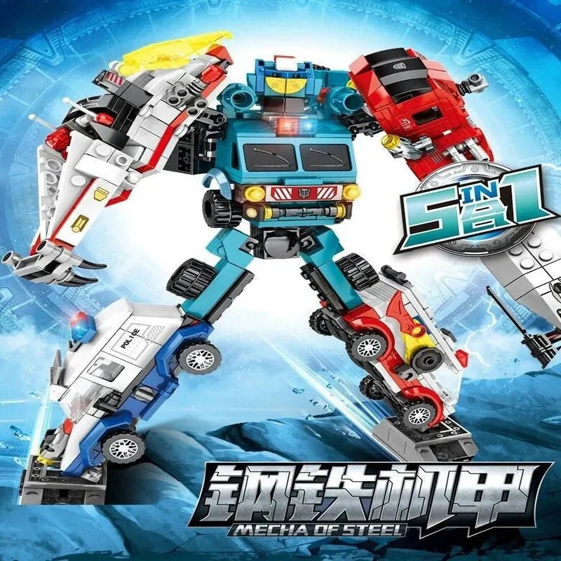Mecha Car Transformation City Robot Warrior | 732pcs - Power Brickz