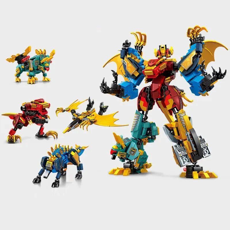 Mecha Deformation Dinosaur Transformation | 850pcs - Power Brickz