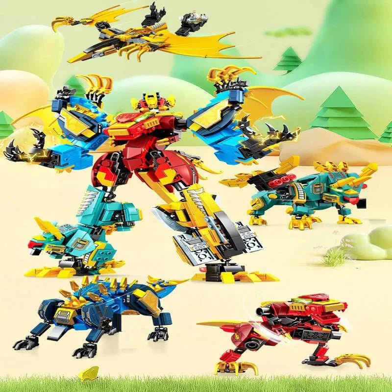 Mecha Deformation Dinosaur Transformation | 850pcs - Power Brickz