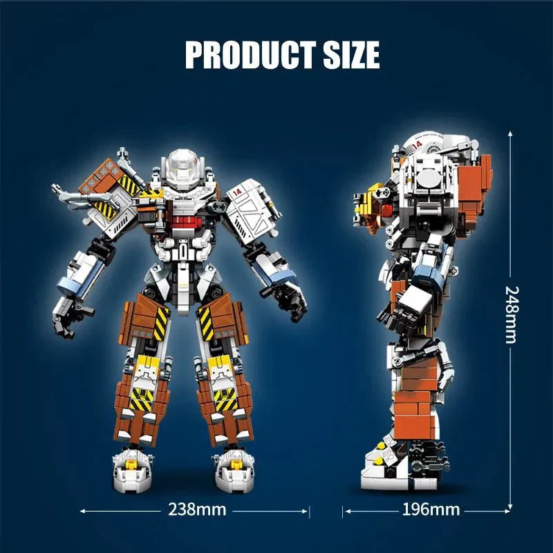 Mecha MU2 Heavy Defense White Shark Robot Bricks Toy | 1495pcs - Power Brickz