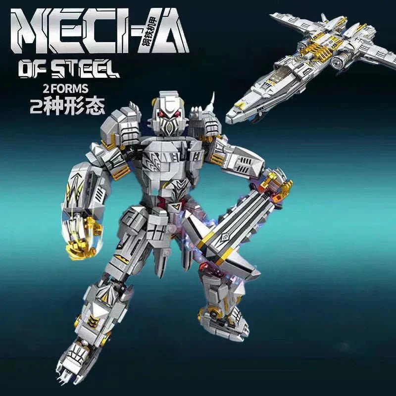 Mecha Of Steel Mech Megatron Transformer Robot Bricks Toy | 1106pcs - Power Brickz