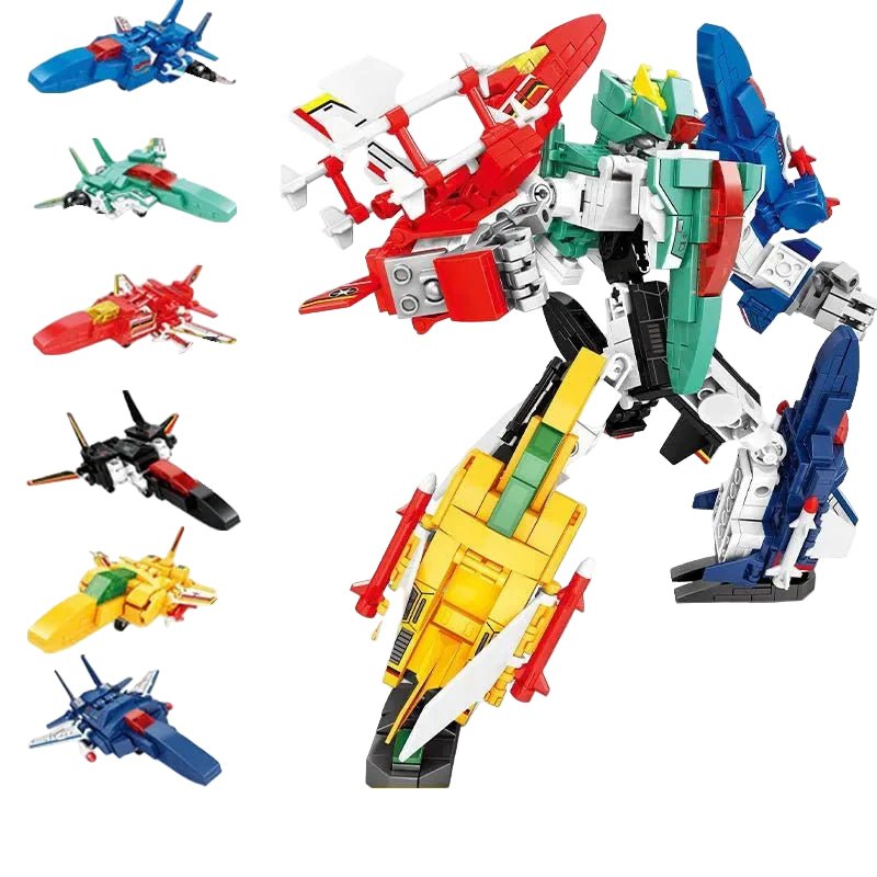 Mecha Transformation Planes Robot Fighter Bricks Toy | 754pcs - Power Brickz