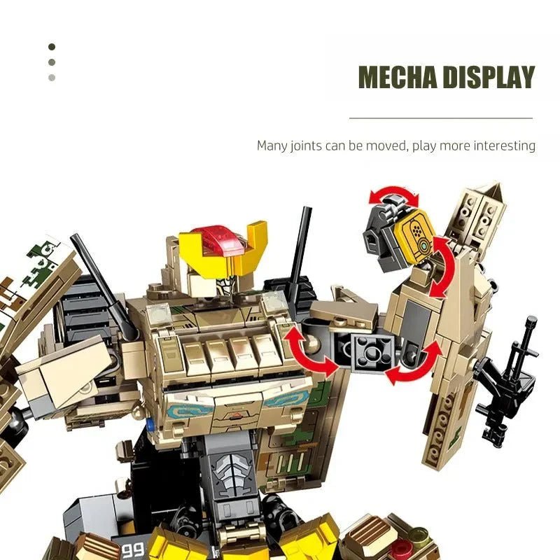 Mecha Transformers Robot Battle Tank Deformation Bricks Toy | 1306pcs - Power Brickz