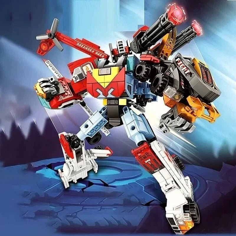 Mecha Transforming Steel Robot Warrior Bricks Toy | 725pcs - Power Brickz