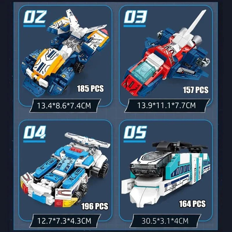 Mecha Warrior Transformed Steel Robot Bricks Toy | 702pcs - Power Brickz