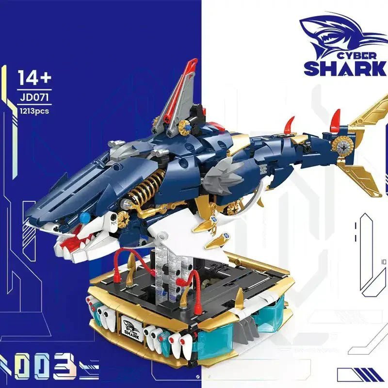 Mechanical Cyber Shark | 1213pcs - Power Brickz