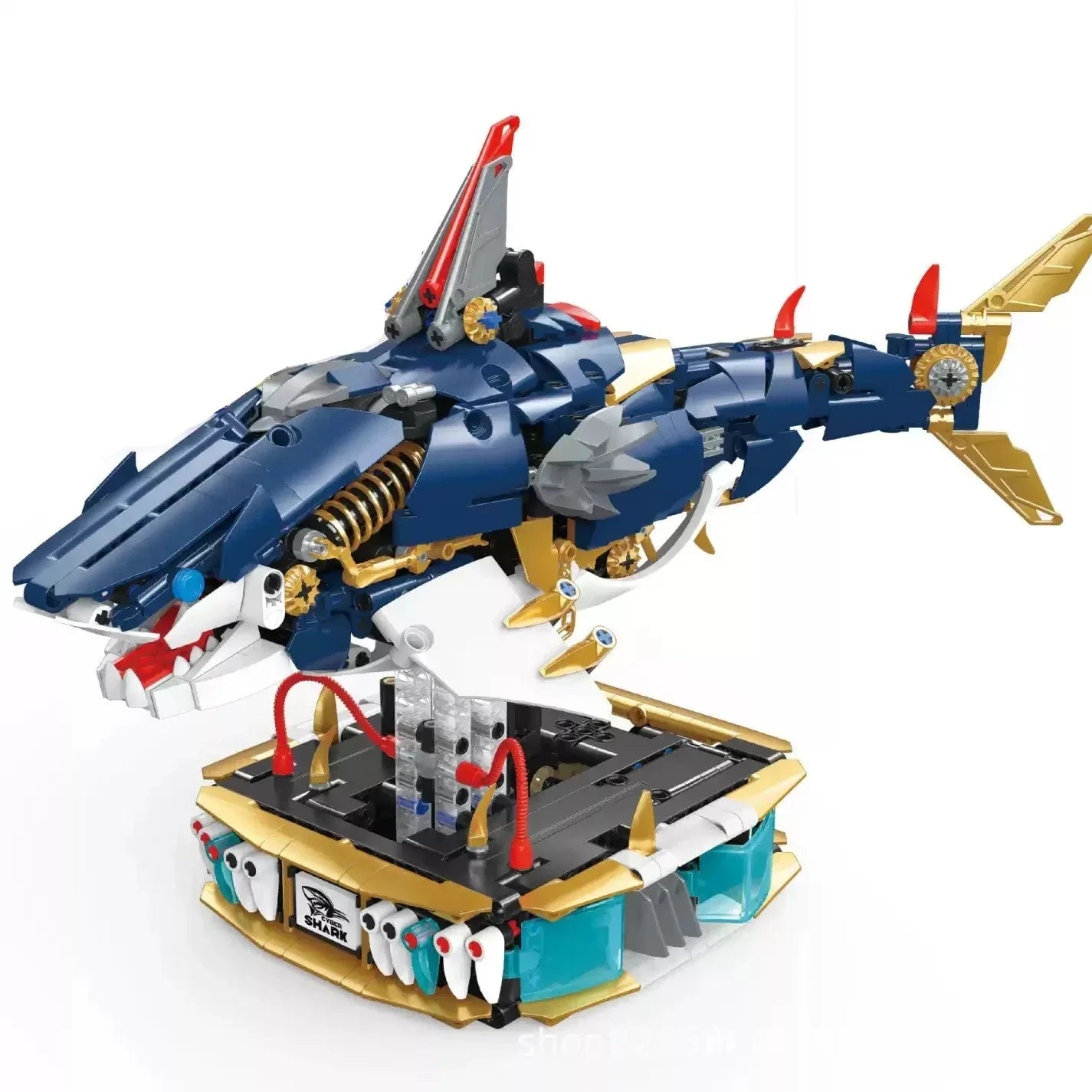 Mechanical Cyber Shark | 1213pcs - Power Brickz
