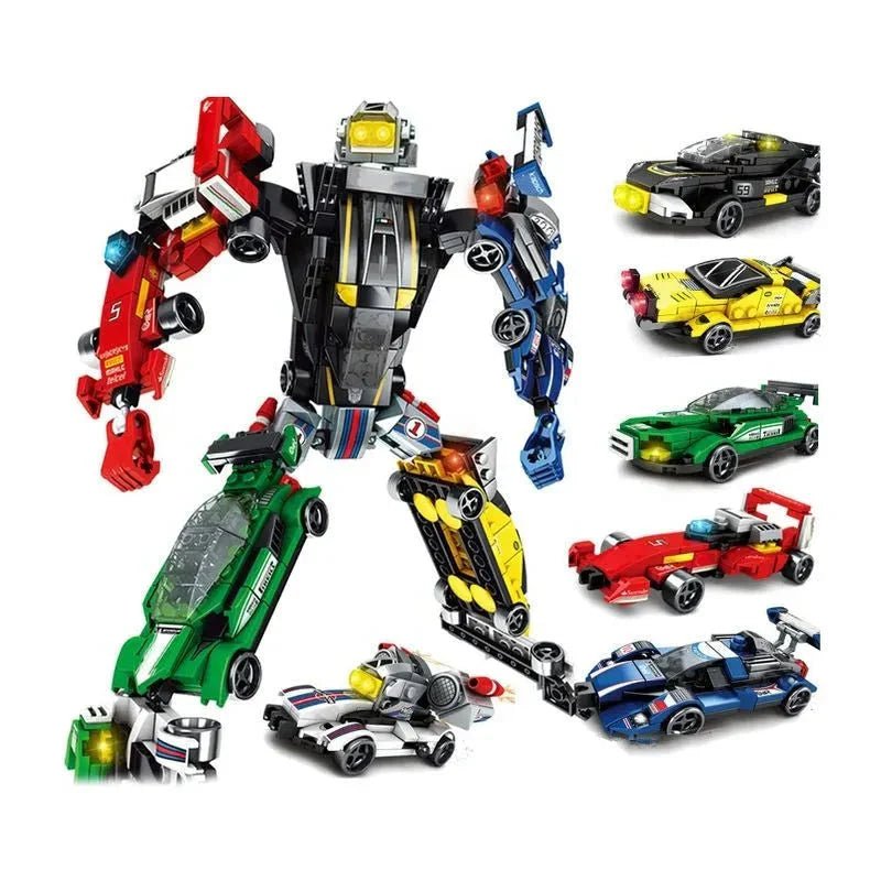 Mechanical Transformation Robot Racing Car Bricks Toy | 657pcs - Power Brickz