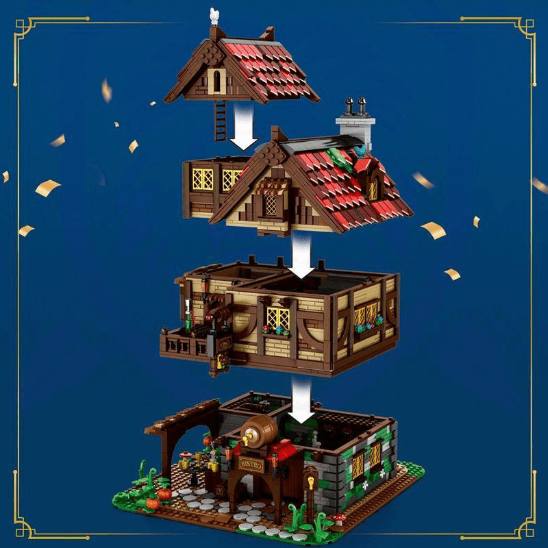 Medieval Bistro And Tavern - Building Set | Power Brickz
