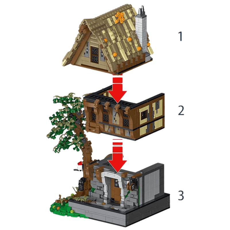 Medieval Blacksmith - Building Set | Power Brickz