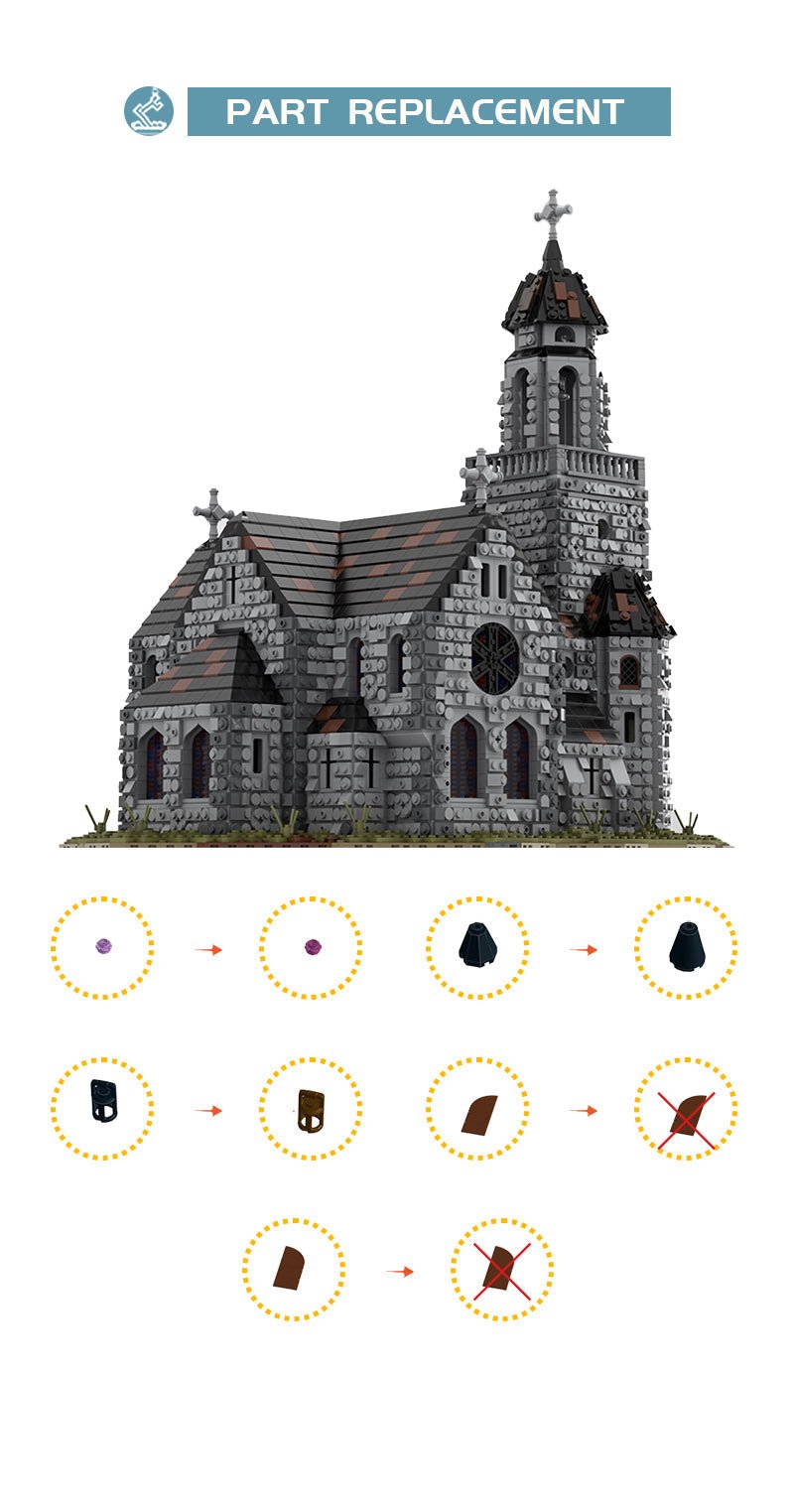 Medieval Cathedral - Building Set | Power Brickz