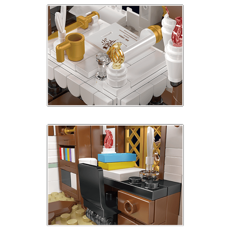 Medieval Wooden Cabin - Building Set | Power Brickz