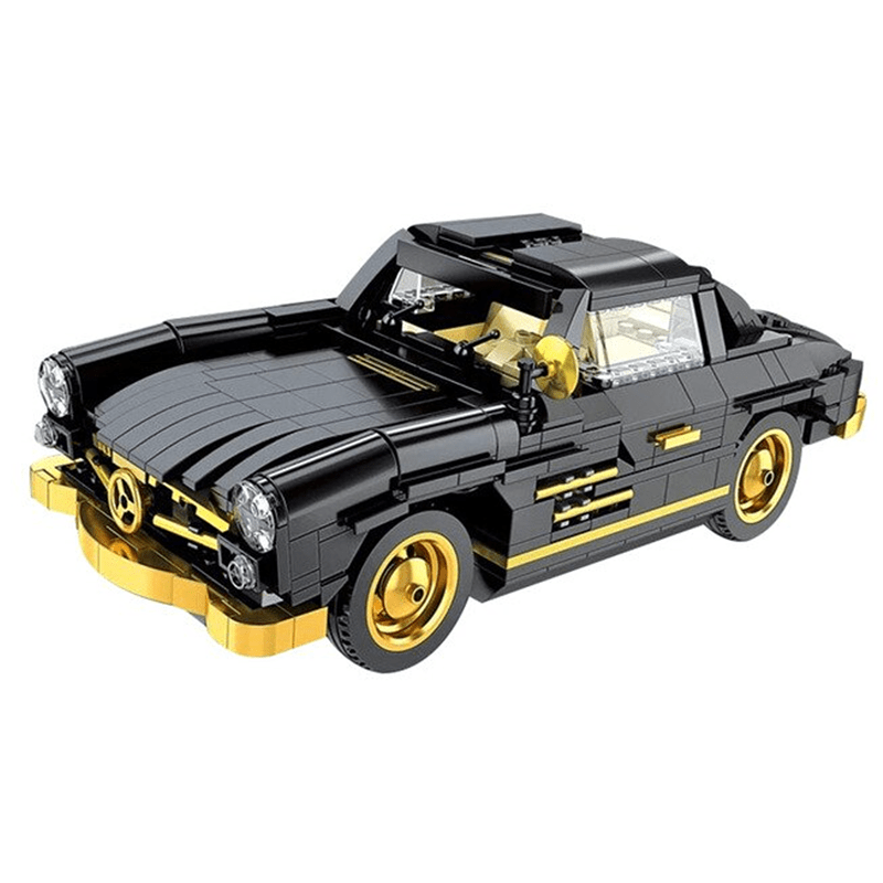 Classic Gullwing Sports Coupe - Building Blocks Set | Power Brickz