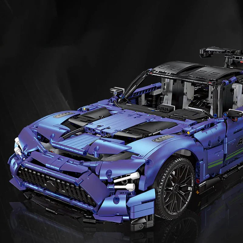 Blue Track GTR V8 Coupe - Building Blocks Set | Power Brickz
