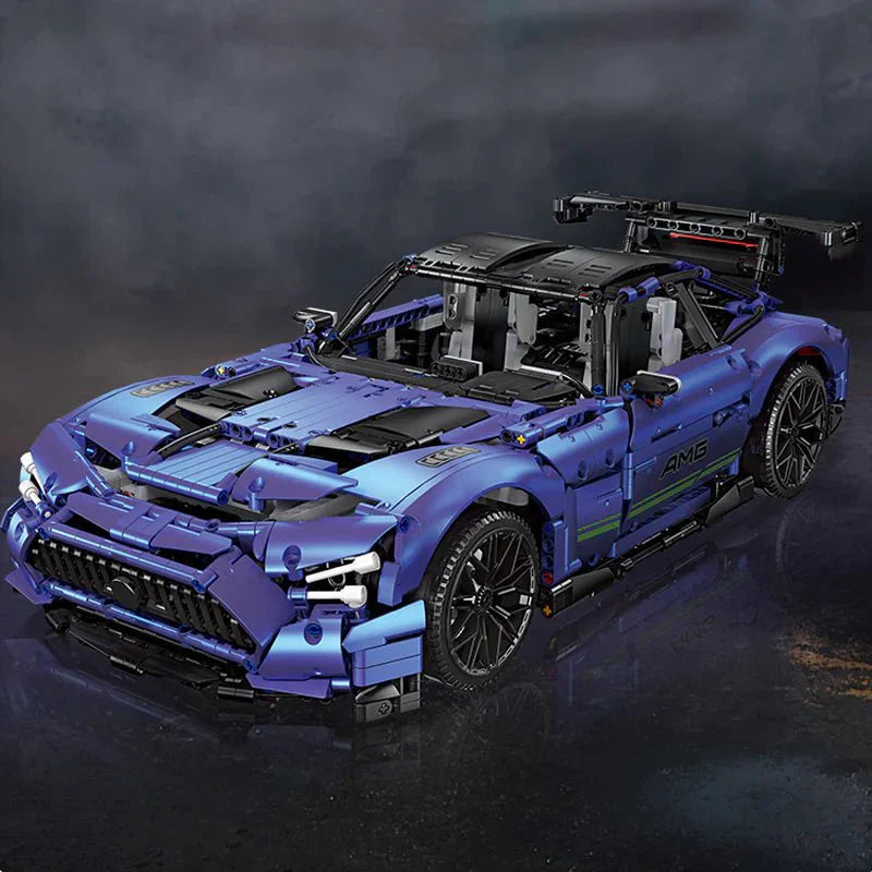 Blue Track GTR V8 Coupe - Building Blocks Set | Power Brickz