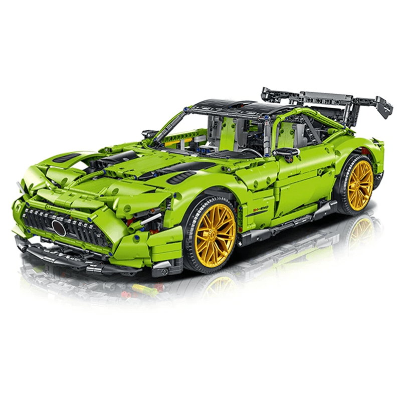 Green Track GTR V8 Coupe - Building Blocks Set | Power Brickz