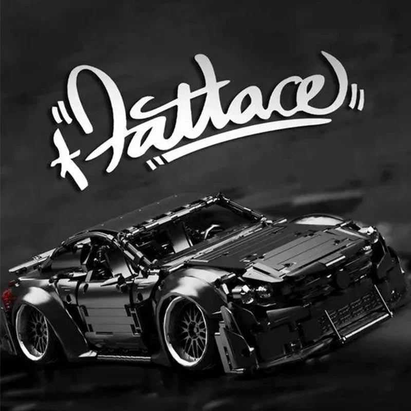 Stanced CV8 Street Sedan - Building Blocks Set | Power Brickz