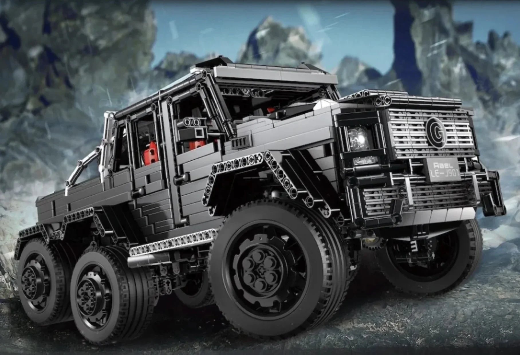 6x6 GDesert Luxury Truck - Building Blocks Set | Power Brickz