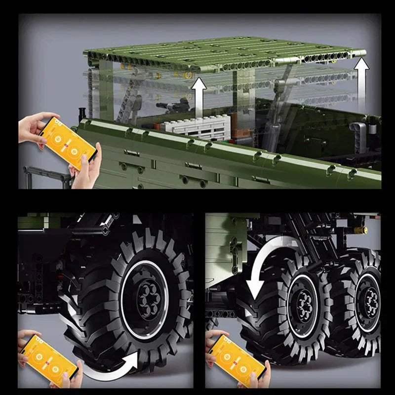 All-Terrain Utility Work Truck - Building Blocks Set | Power Brickz