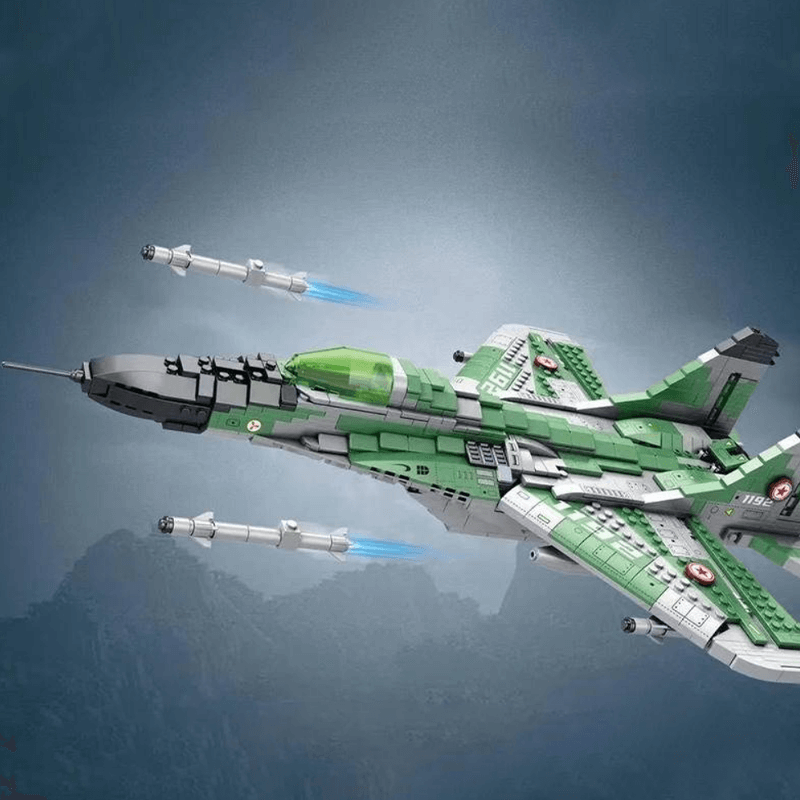 MiG Gurevich MIG-29 Fighter - Building Set | Power Brickz