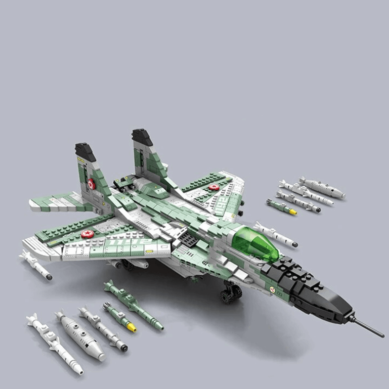 MiG Gurevich MIG-29 Fighter - Building Set | Power Brickz