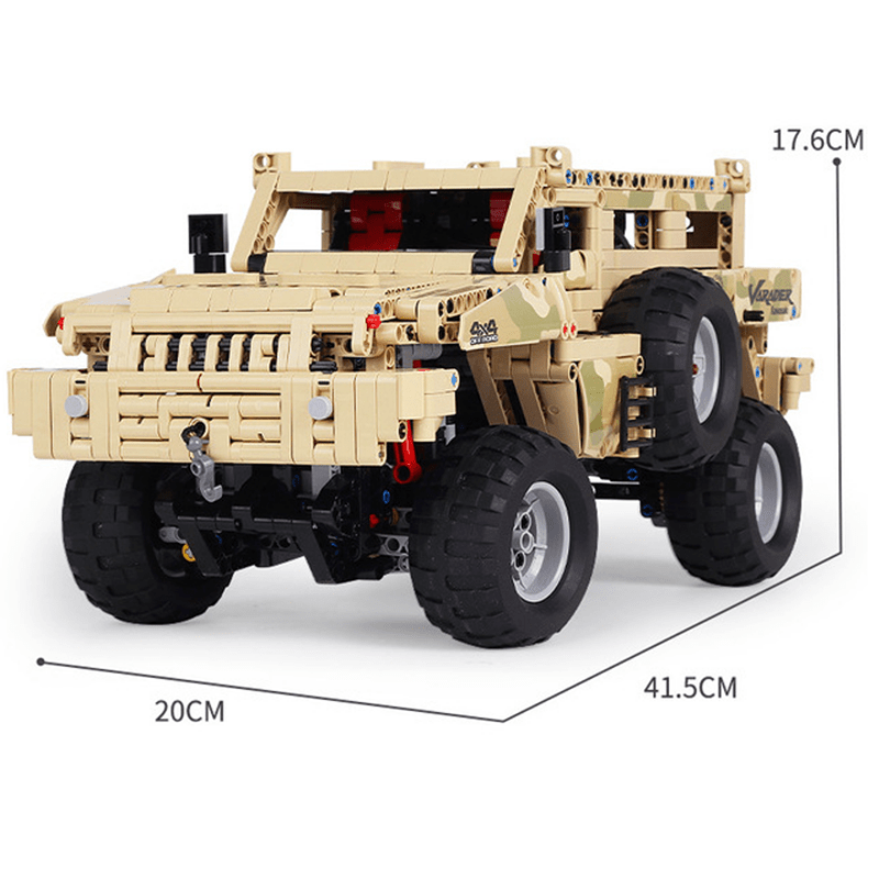 Military 4x4 Utility - Building Blocks Set | Power Brickz