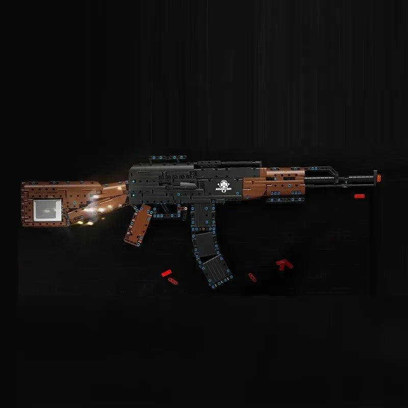 Military AK47 Assault Rifle - Building Set | Power Brickz