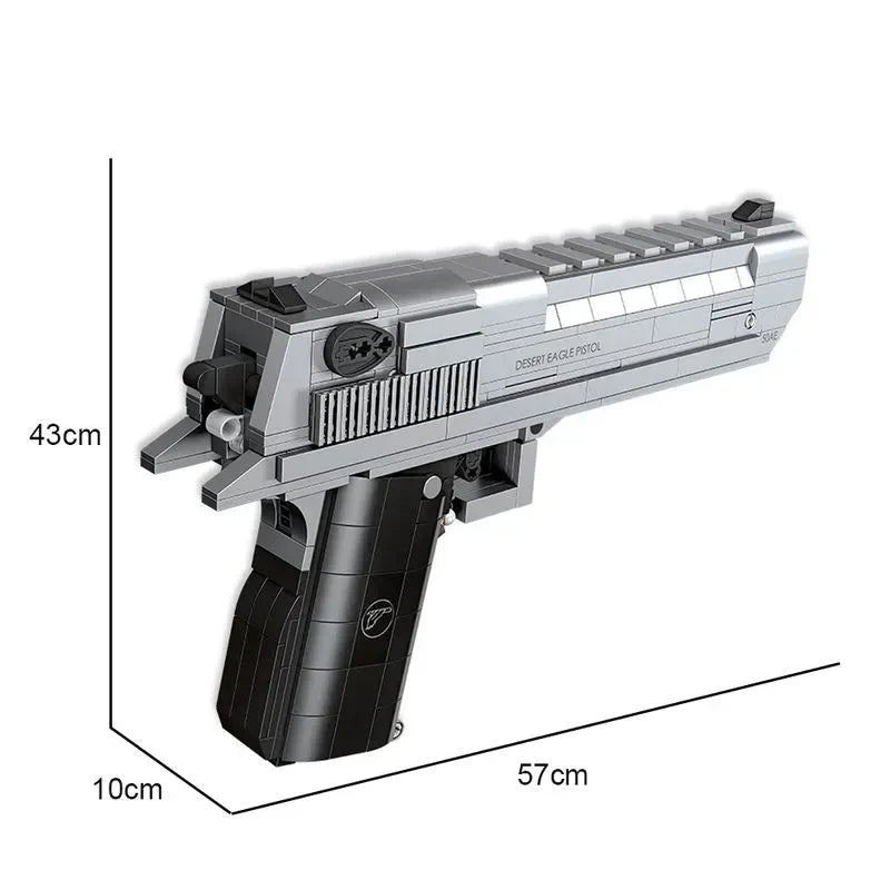 Military Desert Eagle Military Weapon Building Blocks – 795 pieces – hyper-realistic weapon replica