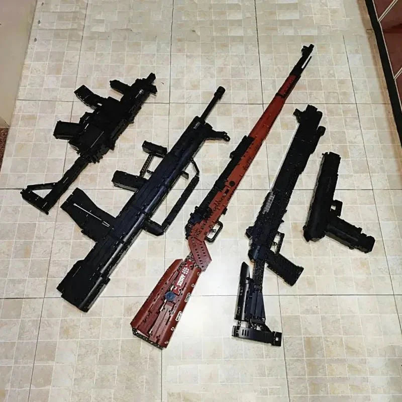 Military Motorized MP5 SMG - Building Set | Power Brickz