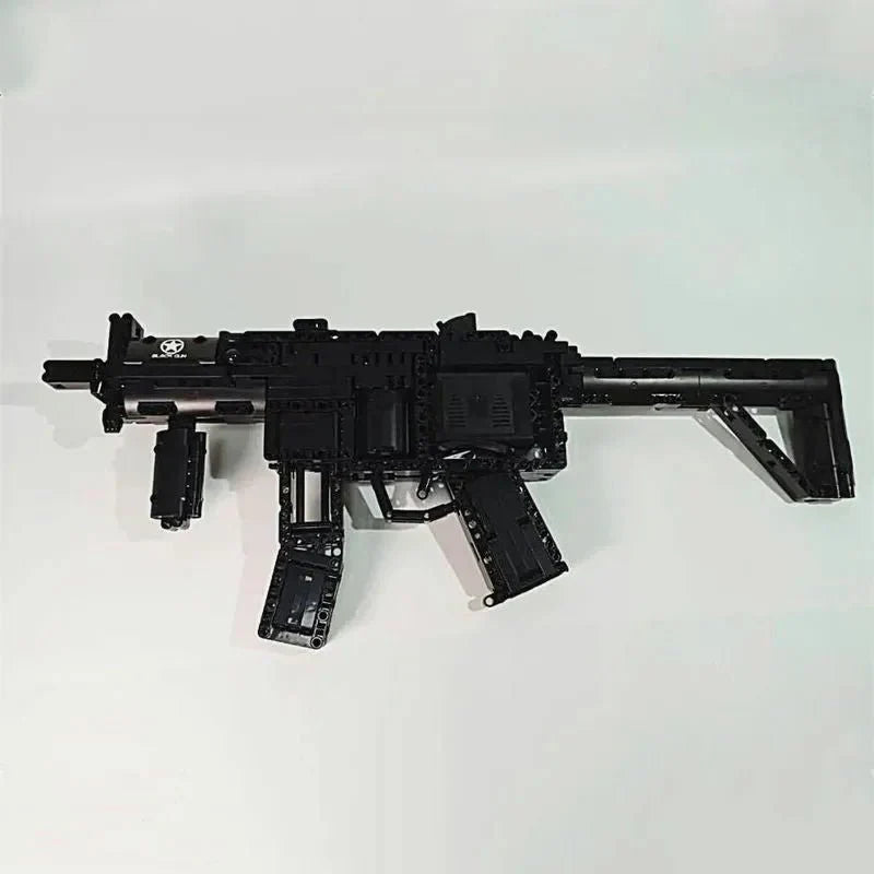 Military Motorized MP5 SMG - Building Set | Power Brickz