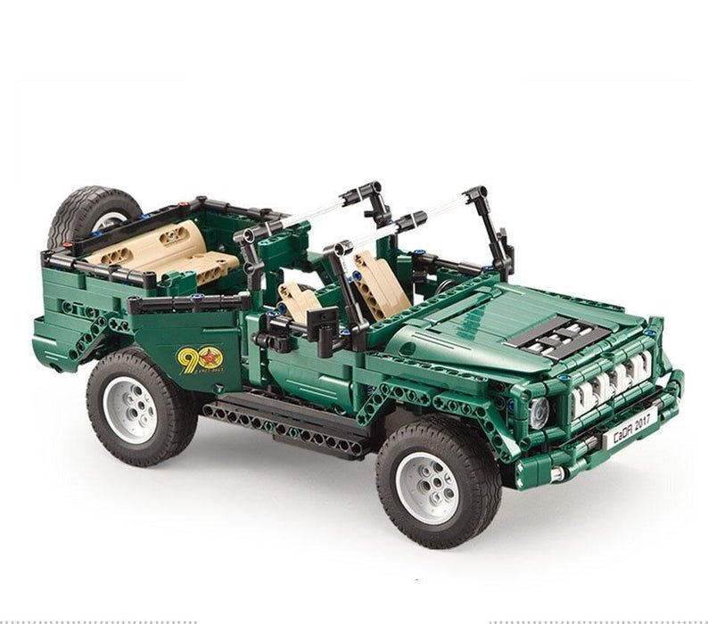 Military Parade Staff Car - Building Blocks Set | Power Brickz