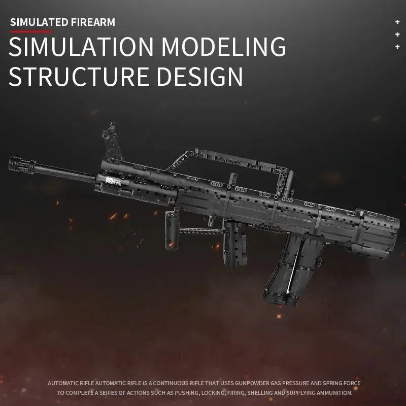 Military QBZ 95 Assault Rifle - Building Set | Power Brickz