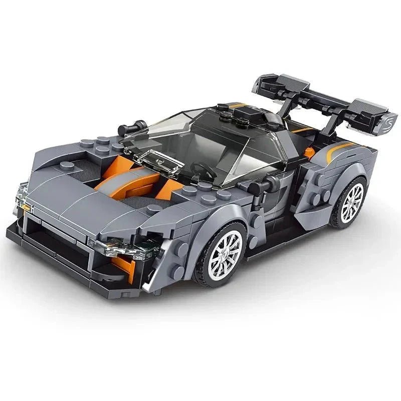 Mini Aero Track Hypercar - Building Blocks Set | Power Brickz