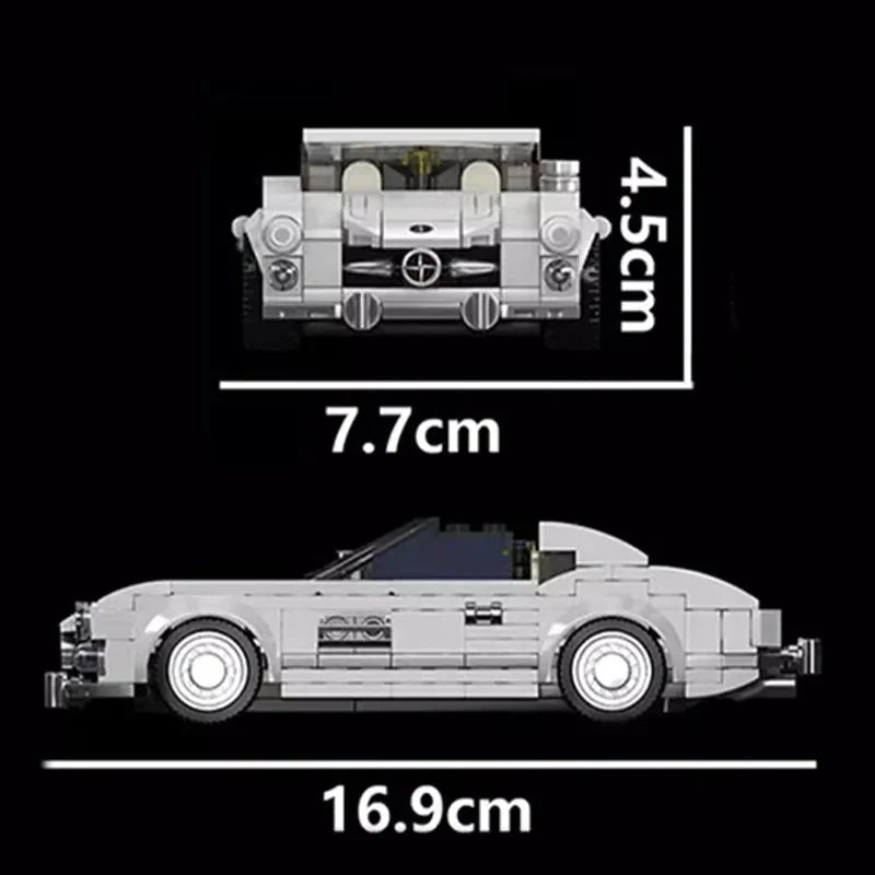 Mini Classic Gullwing - Building Blocks Set | Power Brickz