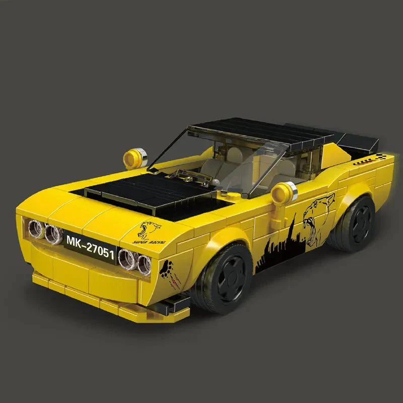 Mini Retro Muscle Coupe - Building Set | Power Brickz