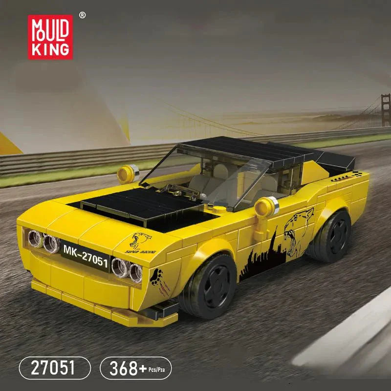 Mini Retro Muscle Coupe - Building Set | Power Brickz