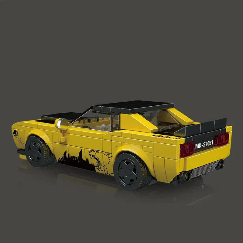 Mini Retro Muscle Coupe - Building Set | Power Brickz