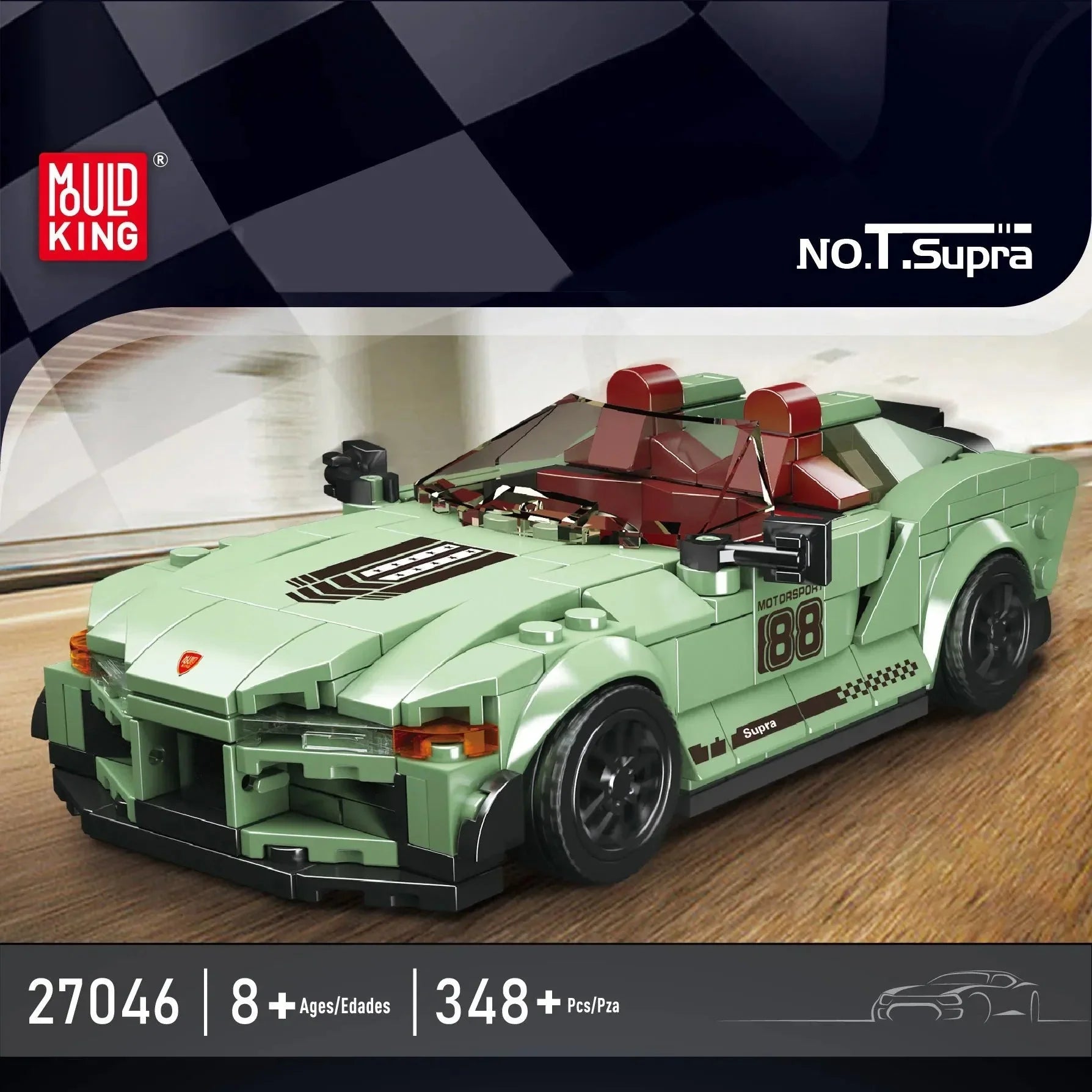 Mini JDM Turbo Sport Coupe - Building Blocks Set | Power Brickz