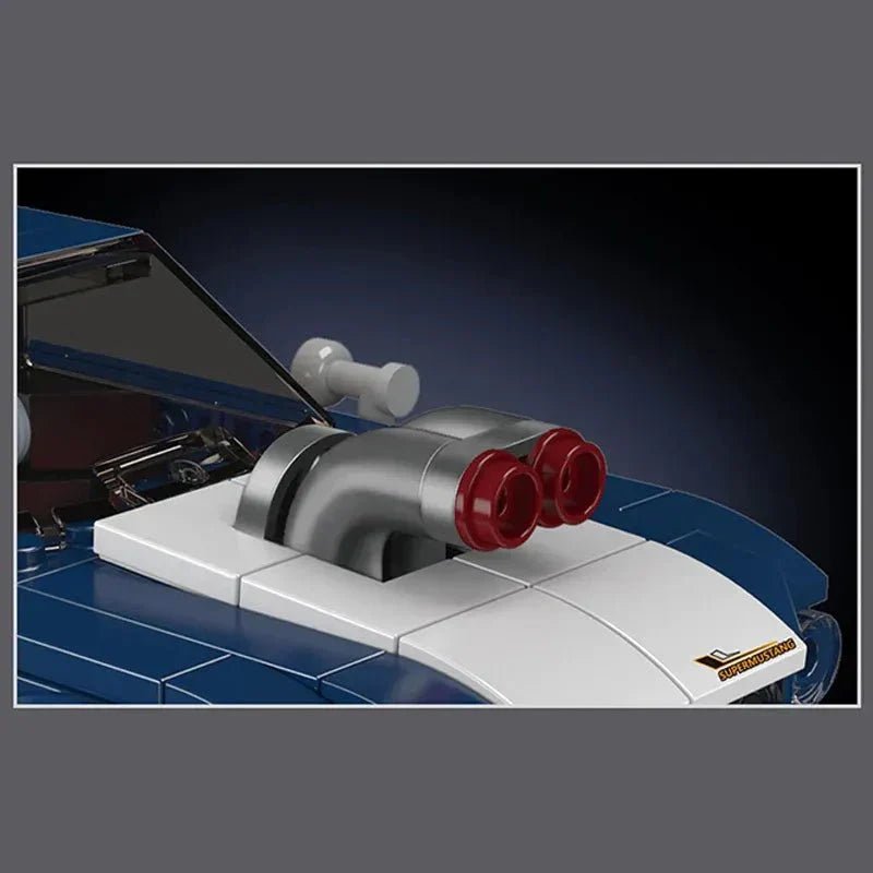 Mini Retro Pony Car | 376pcs - Power Brickz