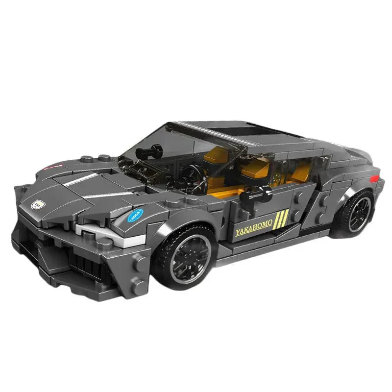 Mini Twin-Turbo Track Hypercar - Building Blocks Set | Power Brickz