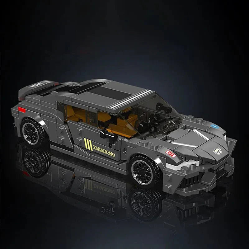 Mini Twin-Turbo Track Hypercar - Building Blocks Set | Power Brickz