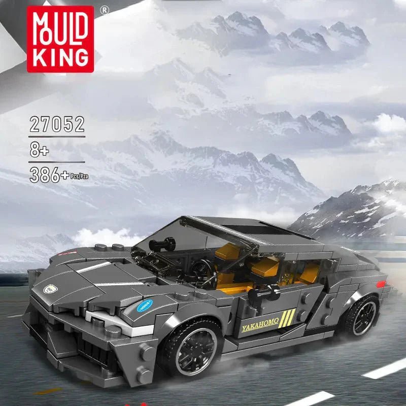Mini Twin-Turbo Track Hypercar - Building Blocks Set | Power Brickz