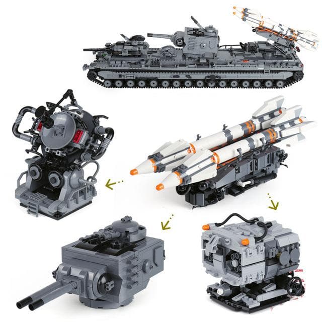 Missile Carrier Tank - Building Set | Power Brickz