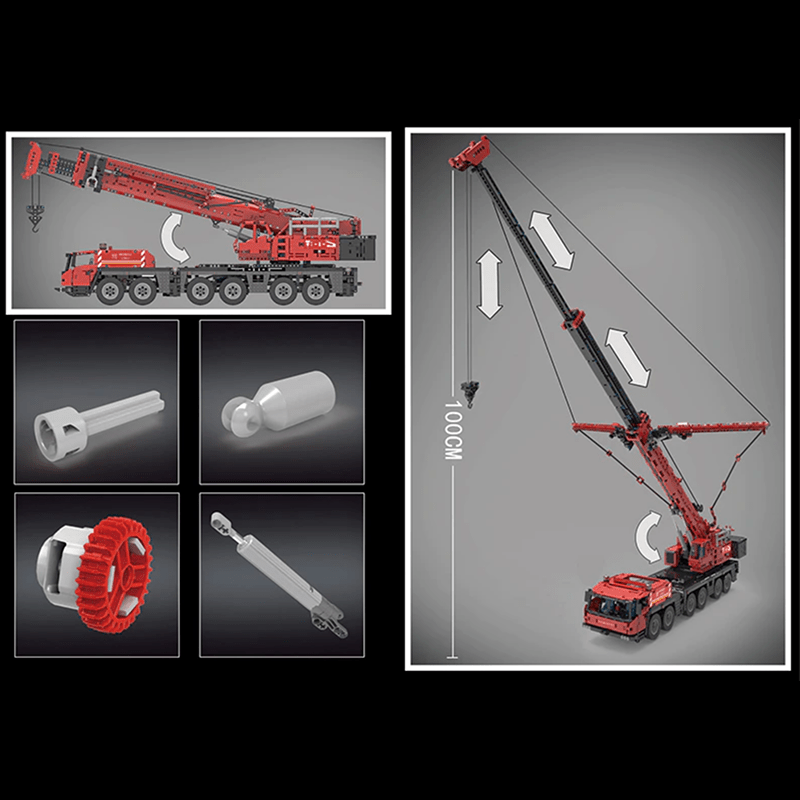 RC Mobile Crane Truck - Building Set | Power Brickz