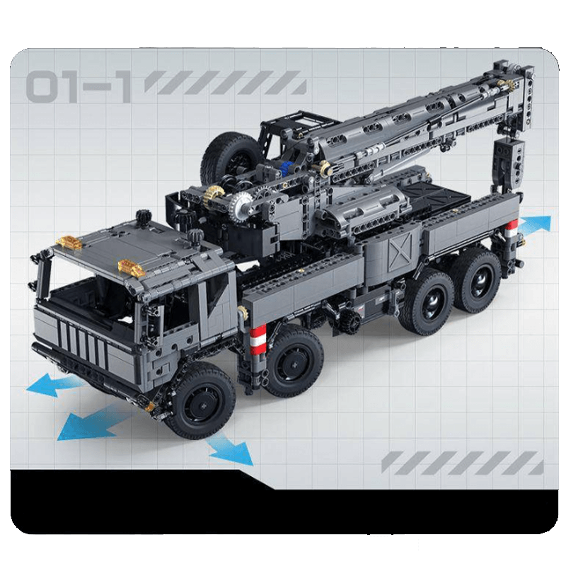 Mobile Crane Truck - Building Set | Power Brickz