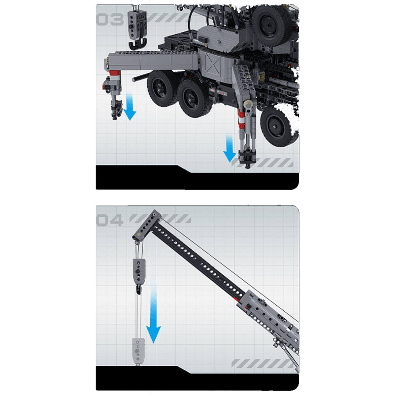 Mobile Crane Truck - Building Set | Power Brickz