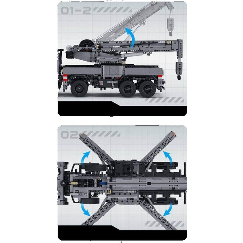 Mobile Crane Truck - Building Set | Power Brickz