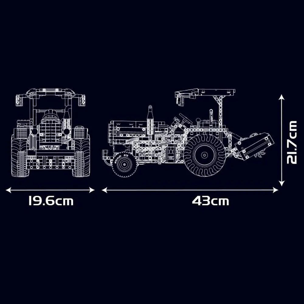 Modern Farm Tractor | 1857pcs - Power Brickz