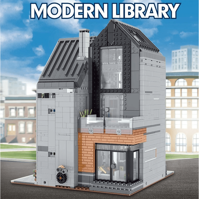 Modern Library - Building Set | Power Brickz