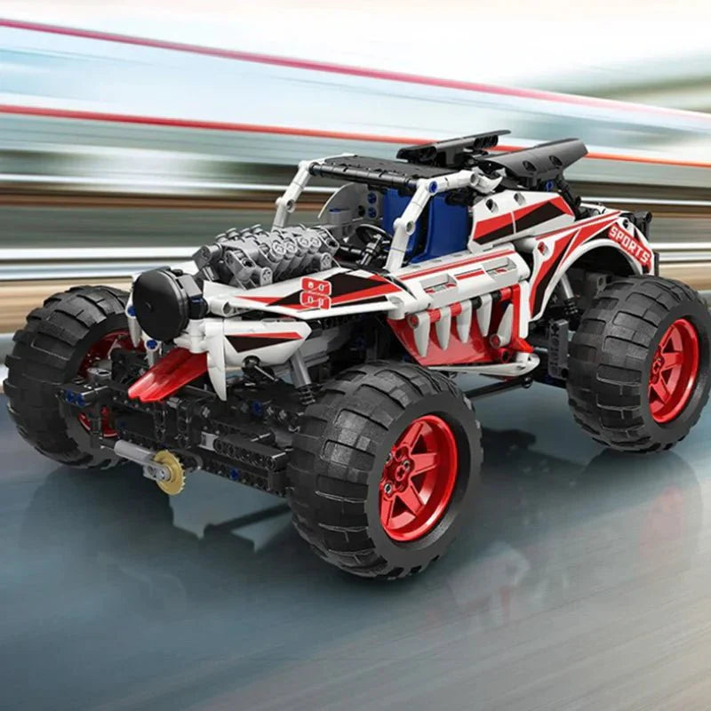 Dalmatian Monster Truck - Building Blocks Set | Power Brickz